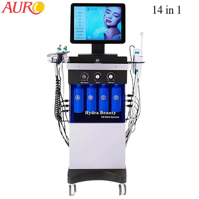 スキン ケア生物LED Hydradermabrasionハイドロ顔機械120W 14ハンドル